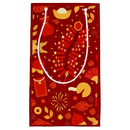 Kinas nya år Firande Party Röda Guld