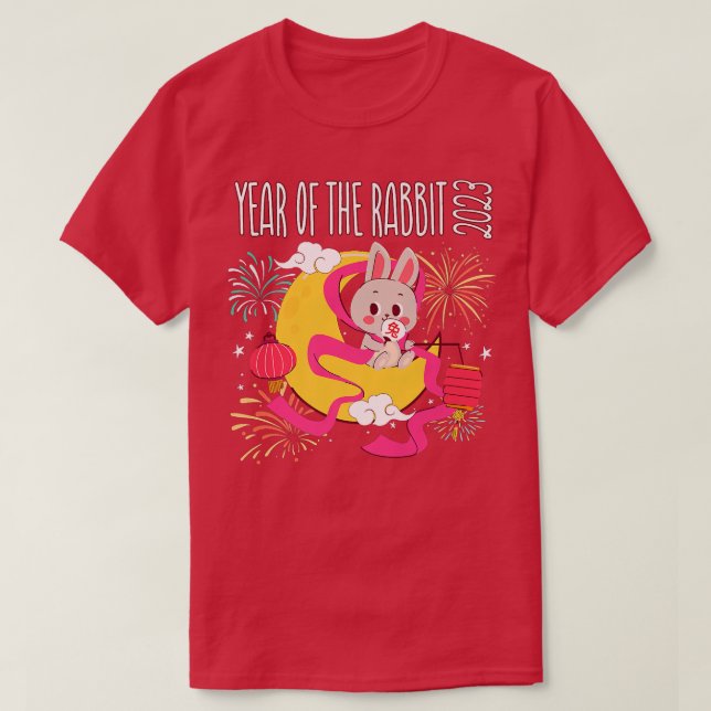 Kinas nyår 2023 i lycklig t shirt (Design framsida)