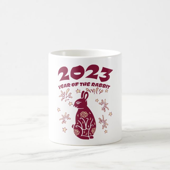 Kinas nyår 2023 - Kaninens år Kaffemugg (Center)