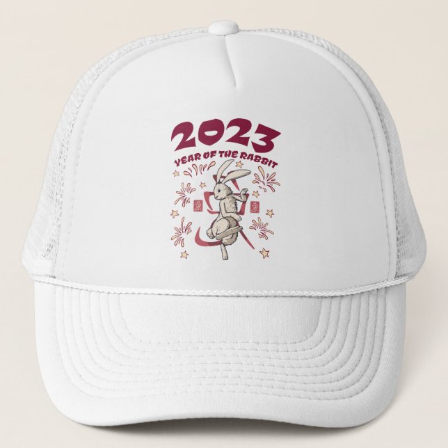 Kinas nyår 2023 - Kaninens år Keps (Framsida)