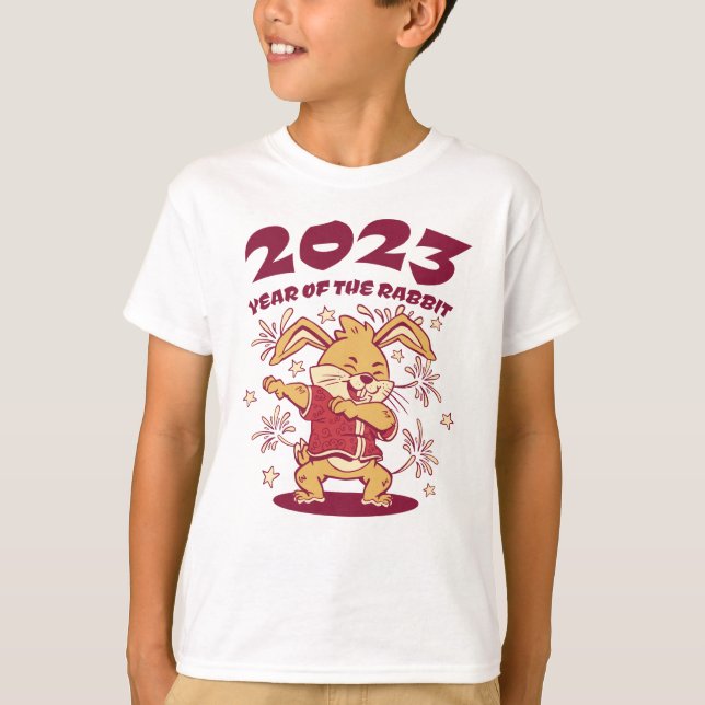Kinas nyår 2023 - Kaninens år T Shirt (Framsida)