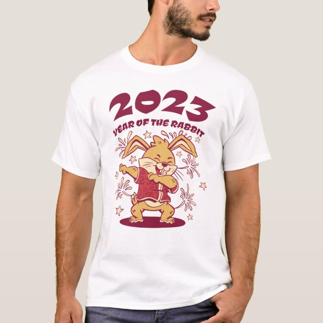 Kinas nyår 2023 - Kaninens år T Shirt (Framsida)