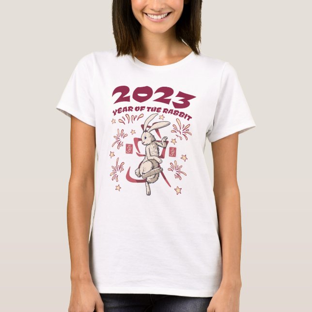 Kinas nyår 2023 - Kaninens år T Shirt (Framsida)