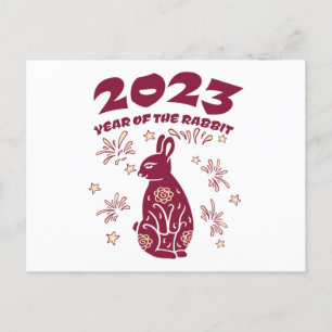 Kinas nyår 2023 - Kaninens år Vykort