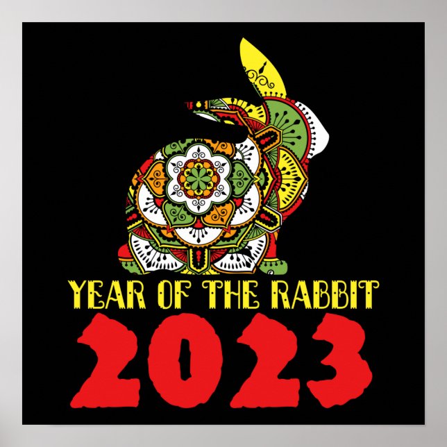 Kinas nyår 2023 poster (Framsidan)