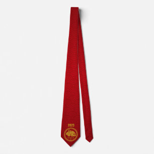 Kinas nyår 2023 Rabbit Red Guld Slips