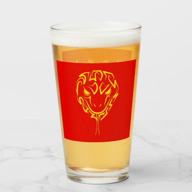 Kinas nyår för ormen 2025 4723 Wood Glaskopp (Framsida fylld)