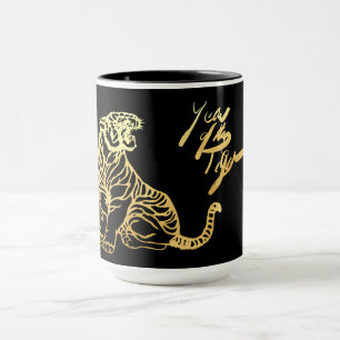 Kinas nyår i tigermonogrammet Mugg