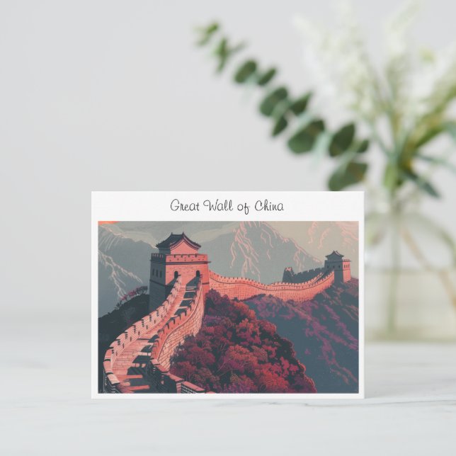 Kina's stora mur vykort (Stående Fram)