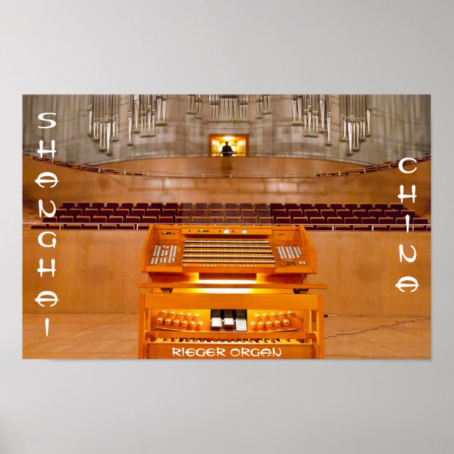 Kinas största orgel affisch (Framsidan)