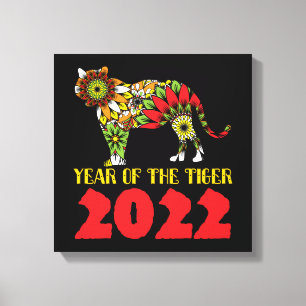 Kinas tigerår 2022 canvastryck