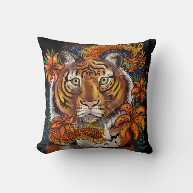 Kinas tigerår kudde (Framsida)