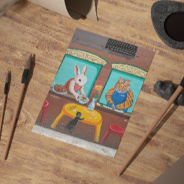 Kinatown NYC-vykort - Djurväggsmålning Vykort