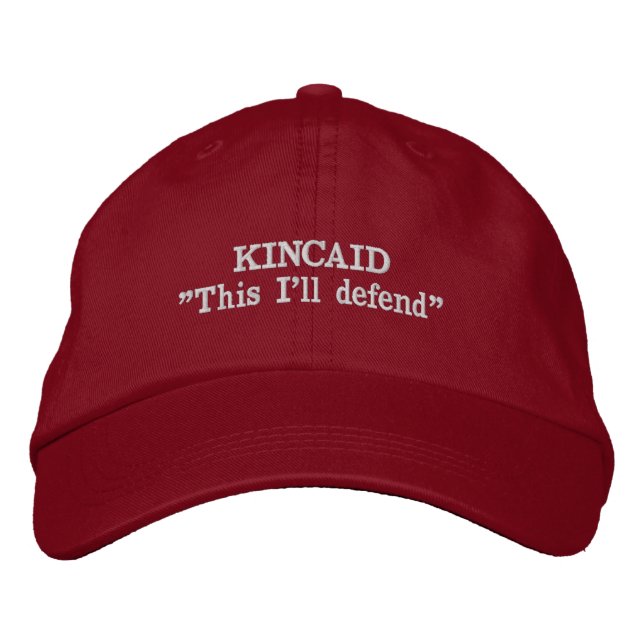 Kincaid Klan Motto Embroized Hat Broderad Keps (Framsida)