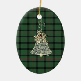 Kincaid Klan Tartan och Motto Julgransprydnad Keramik