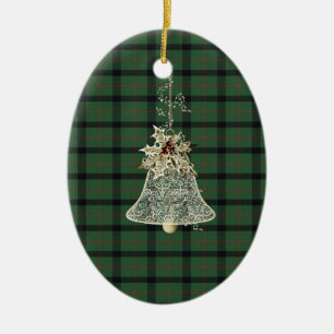 Kincaid Klan Tartan och Motto Julgransprydnad Keramik