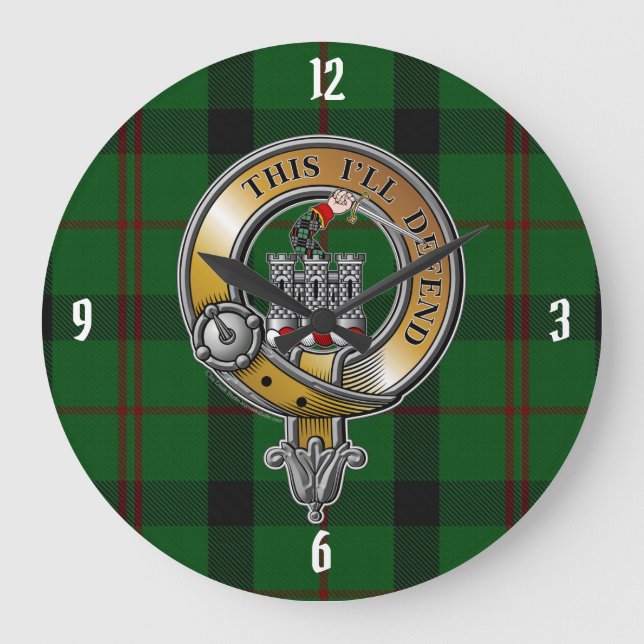 Kincaid Tartan & Badge Stor Klocka (Framsida)