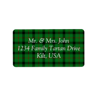 Kincaide Tartan Label Adressetikett