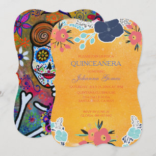 KINCEAÑERA INVITATIONSROCKABILLT DAY OF THE DEAD INBJUDNINGAR