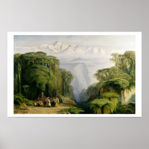 Kinchinjunga från Darjeeling, 1879 (olja på Poster