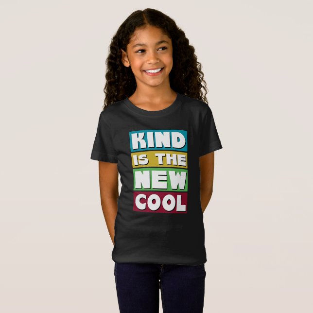 Kind är den nya Coolan - en Barn Retro Kindness T Shirt (Hel framsida)