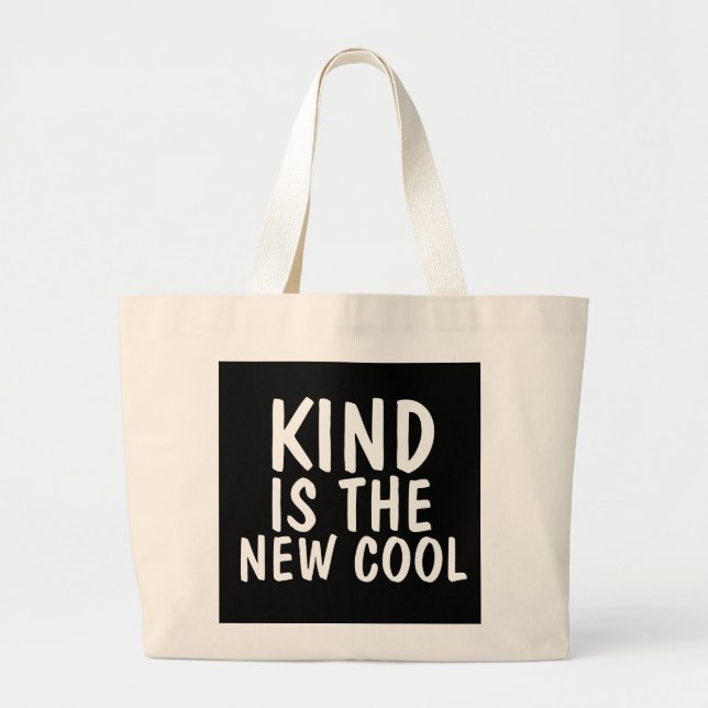 KIND ÄR DEN NYA COOLAN TOTES bok-säckar Jumbo Tygkasse (Framsidan)
