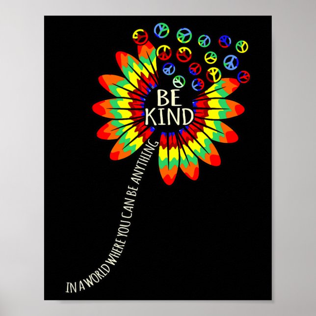 Kind Dyslexia Awareness Silver Ribbon Support Grap Poster (Framsidan)