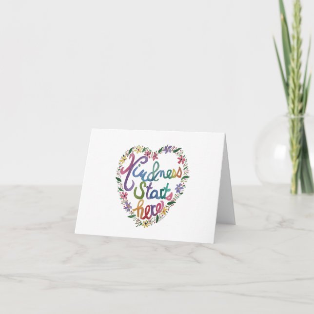Kind Heart Tack Kort (Framsida)