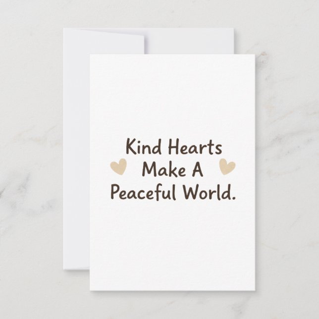 Kind Hearts Tack Kort (Framsida)