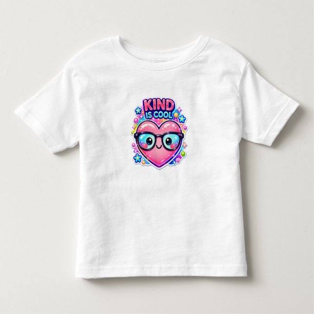 Kind Is Cool – Cute Toddler Girl T-Shirt (Framsida)