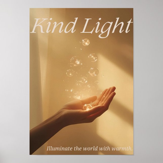 Kind Light — Illuminate the world with warmt Poster (Framsidan)