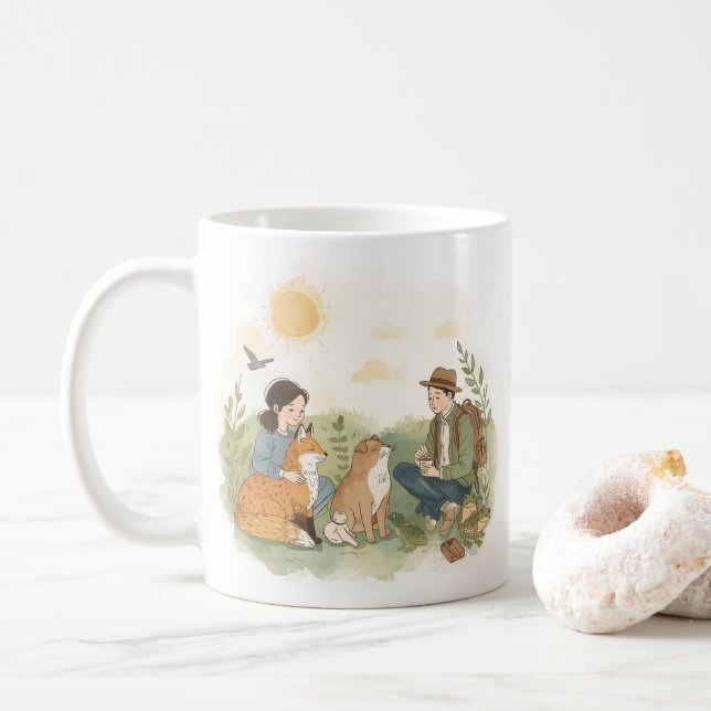 Kind_Ones Morning Harmony Mugg – Fredlig Natur (Med munk)