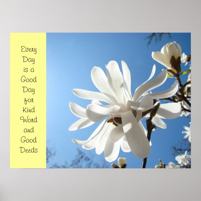 Kind Ord Bra Deeds poster konstutskrift Nurses Wee (Framsidan)