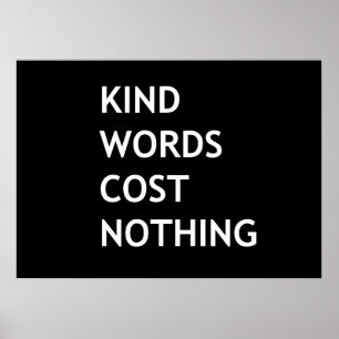 Kind ord kostar ingenting poster