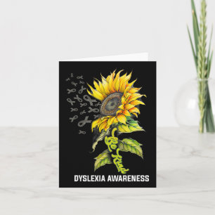 Kind Solros Dyslexia Awareness Kort