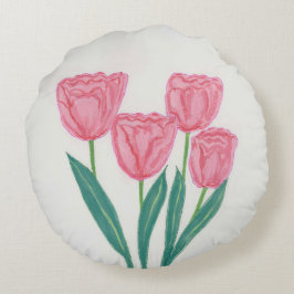 Kind Tulips Blommigt Dekorativ kudde