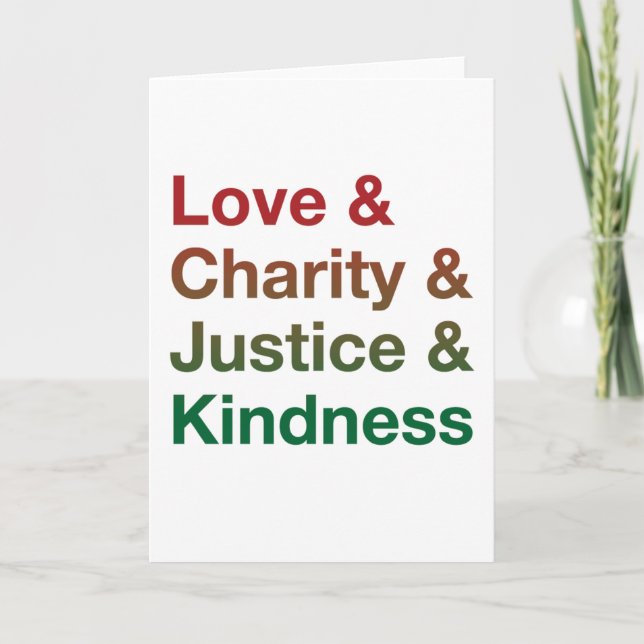 Kind Words Holiday Card (Gradient) Helgkort (Framsida)