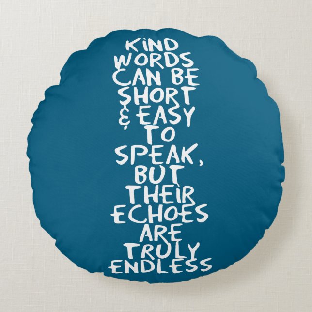 Kind words rund kudde (Framsidan)