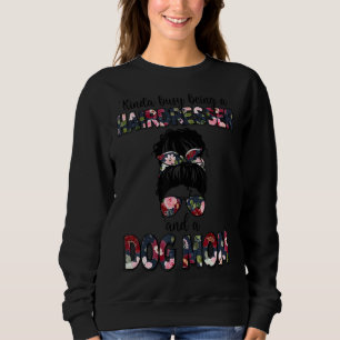Kinda Busy är Hairdresser och Hund Mothe T Shirt