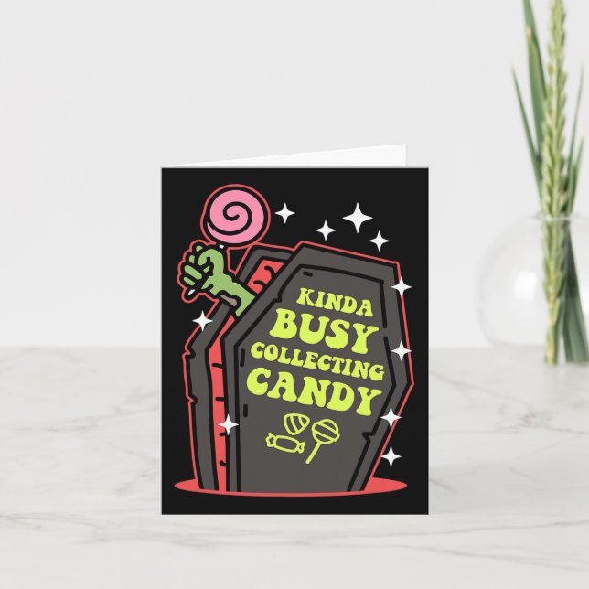 Kinda Busy Collection Candy Halloween Kort (Framsida)
