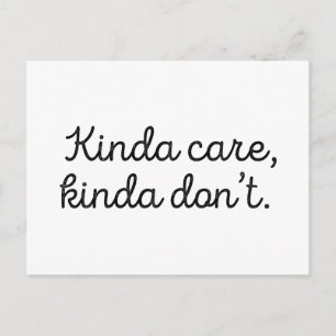 Kinda Care Kinda Don Vykort