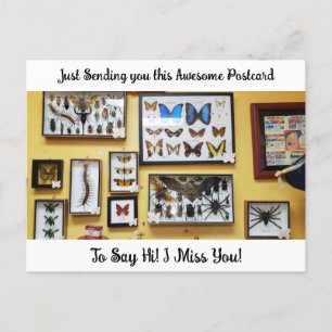 Kinda Creepy "Jag missar dig" säger Hi Postcard Vykort