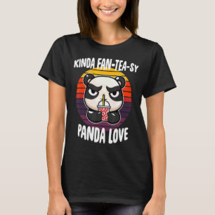 Kinda Fläkt Tea Sy Panda Kärlek Bubble Shooter Bob T Shirt