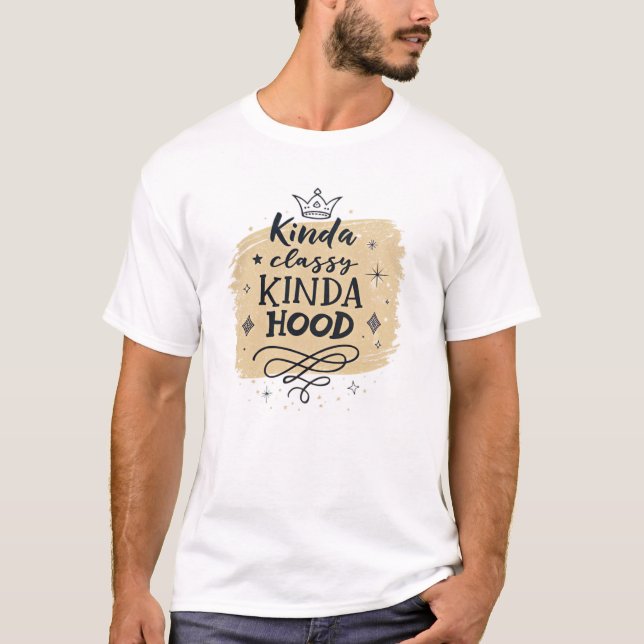 Kinda-klass, huva t shirt (Framsida)