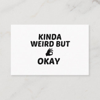 KINDA KONSTIG MEN OKAY FINGER VISITKORT