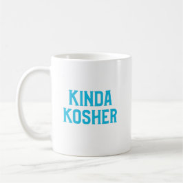 Kinda Kosher Funny judisk kashrut Pareve Kaffemugg