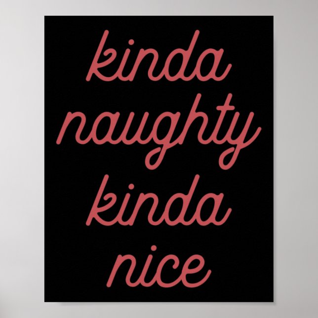 Kinda Naughty Kinda-nice - jul Poster (Framsidan)