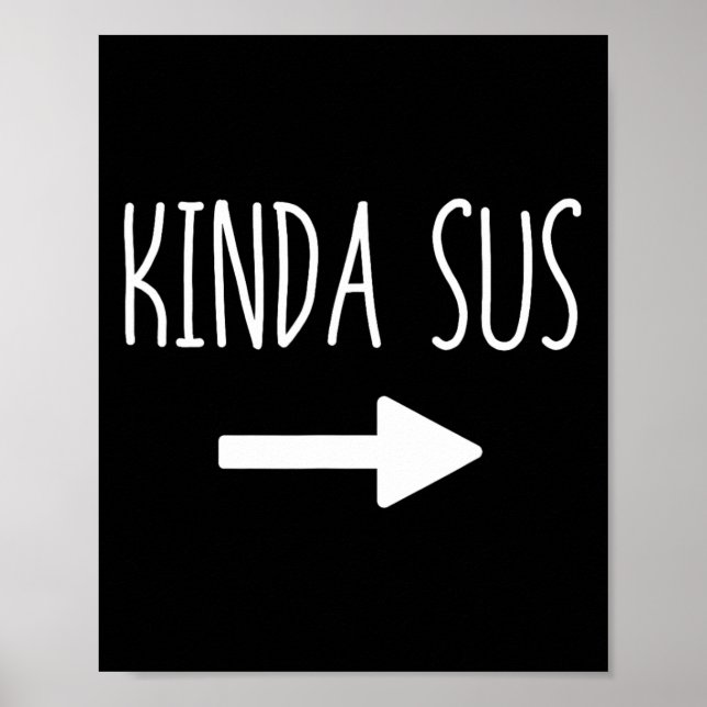 Kinda Sus Arrow-spel-PM som matchar Halloween Cos Poster (Framsidan)