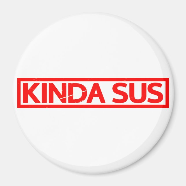 Kinda Sus Frimärke Magnet (Framsidan)