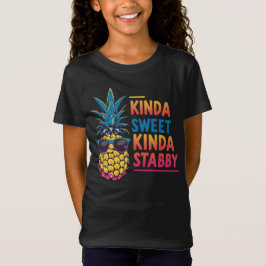Kinda Sweet Kinda Stabby Pineapple Kids Tee